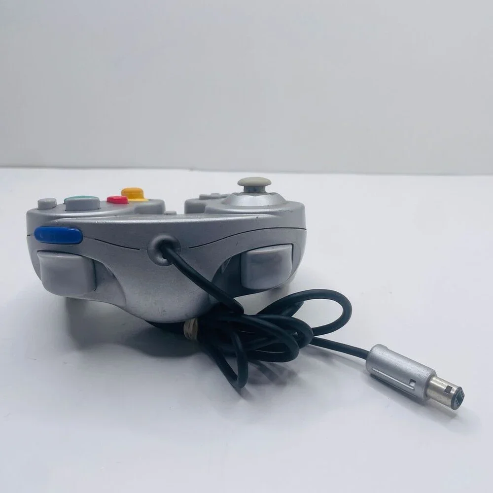 OEM Platinum Silver Nintendo GameCube Wired GC Controller DOL-003